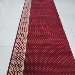 HK Merah Bintik 1 karpet masjid turki hijau