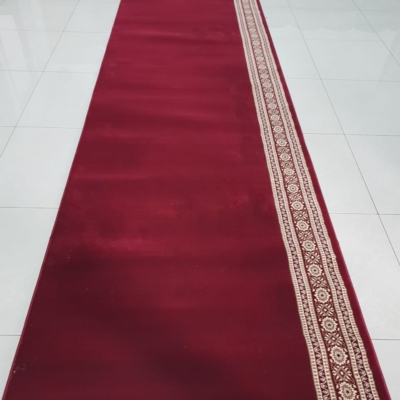 HK Merah Polos 2 karpet masjid meteran