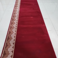 HK Merah Polos 3 karpet masjid hereke