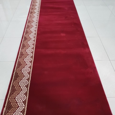 HK Merah Polos 3 karpet masjid hereke