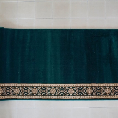MC Hijau Polos 1 karpet masjid mecca