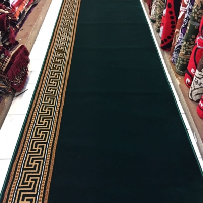 PM Hijau Polos 3 karpet masjid platimum mosque