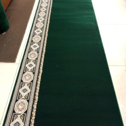 SM Hijau Polos 3 karpet masjid super mos