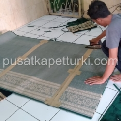 penyambungan karpet masjid